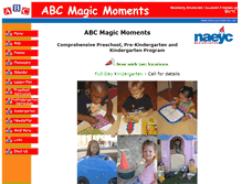 Tablet Screenshot of abcmagicmoments.com